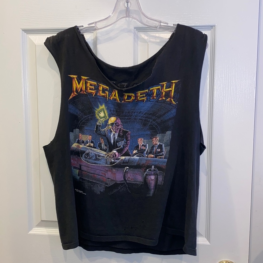 MEGADETH VINTAGE original Soft Tour Tee Oversized